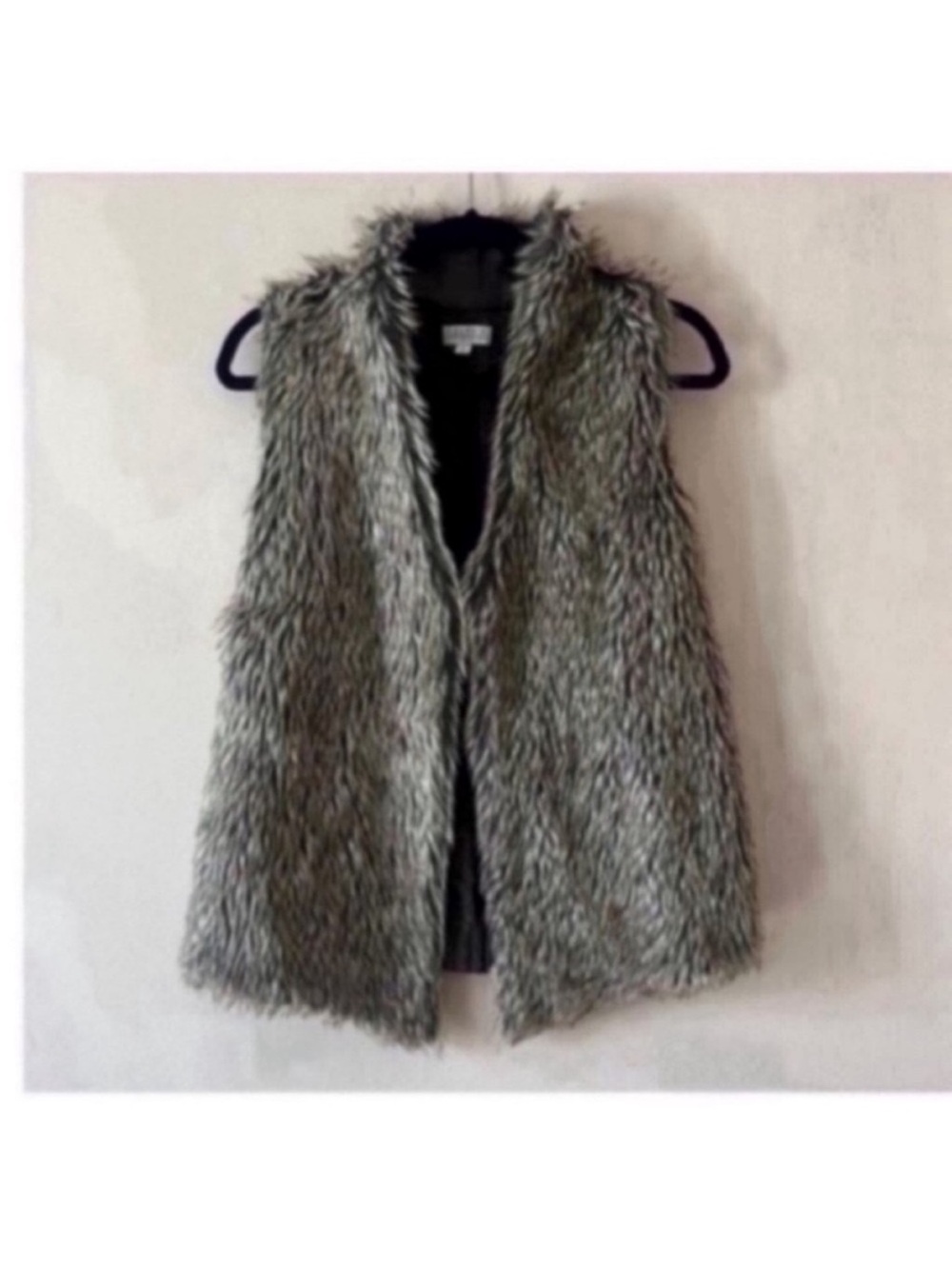 Joseph A Brown Faux Fur Vest